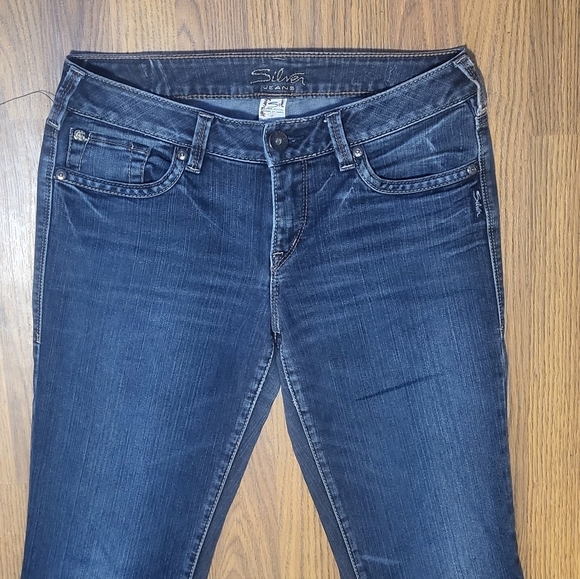 Silver Jeans Aiko Women’s Bootcut Blue Denim Stretch Mid Rise W28 L33 B43 - Picture 4 of 9